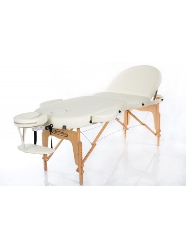 Sulankstomas masažo stalas RESTPRO® VIP OVAL 3 Cream