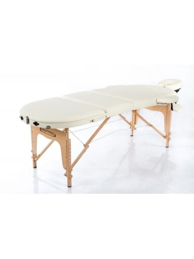 Sulankstomas masažo stalas RESTPRO® Classic Oval 3 Cream