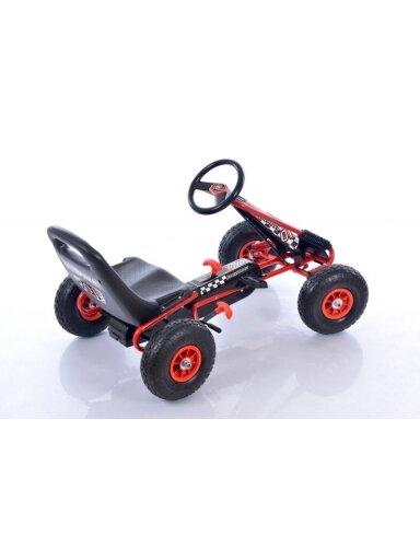 Vaikiškas sportinis kartingas Go-Kart A-15 Red (3-8 metai)