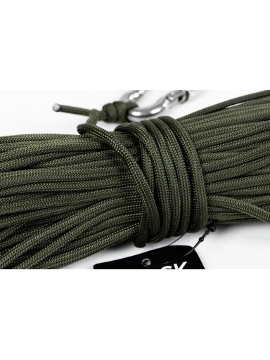 4 mm x 30 m virvė paracord paieškos magnetui Black Magnet
