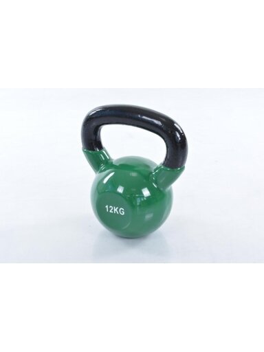 Vinilu dengtas metalinis svarstis (gira) 12 kg
