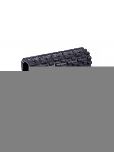 Masažo jogos ritinėlis Grid Roller 33x14cm, juoda