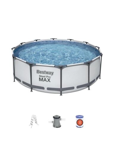 Karkasinis baseinas Bestway 56418 Steel Pro Max Set 366x100 cm
