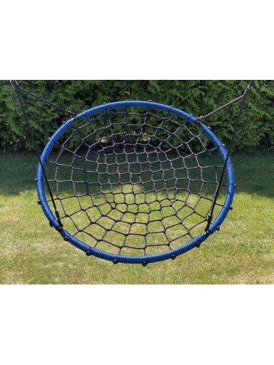 Vaikiškas sūpynių Gandralizdis NEST-5, Ø 100 cm, juodas-mėlyna