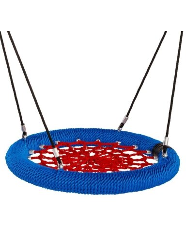Sūpynės Gandro lizdas NEST-PRO, Ø 120 cm, mėlyna-raudona