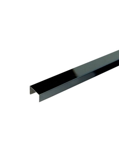 Profilis C tipo, nerūdyjančio plieno, dekoratyvinis (juodas) Stainless Steel Profiles | 8x10mm L-250cm Profilis C tipo, nerūdyjančio plieno, dekoratyvinis (juodas) Stainless Steel Profiles | 8x10mm L-250cm