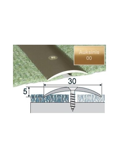 Profilis Effector A03 sujungimo | auksinis 270 cm 30x5 mm
