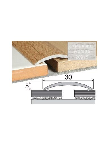 Profilis Effector A03 sujungimo, klijuojamas | ąžuolas Wanilia 93 cm 30x5 mm