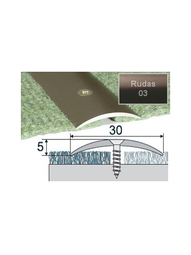 Profilis Effector A03 sujungimo | rudas 93 cm 30x5 mm