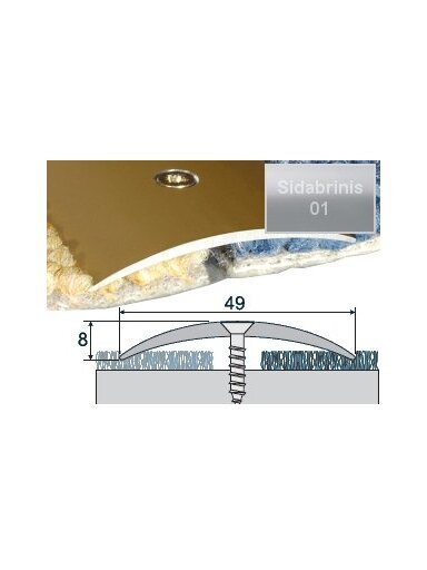 Profilis Effector A04 sujungimo | sidabrinis 270 cm 49x8 mm