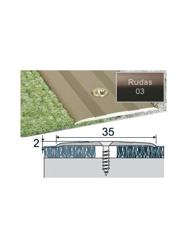 Profilis Effector A08 sujungimo | rudas 180 cm 35x2 mm