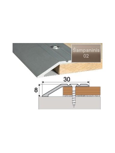 Profilis Effector A11, su nuolydžiu | šampaninis 270 cm 39x10 mm