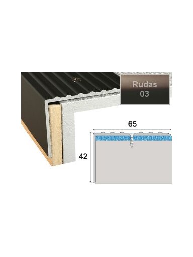 Profilis Effector A32 laiptams | rudas 270 cm 65x42 mm