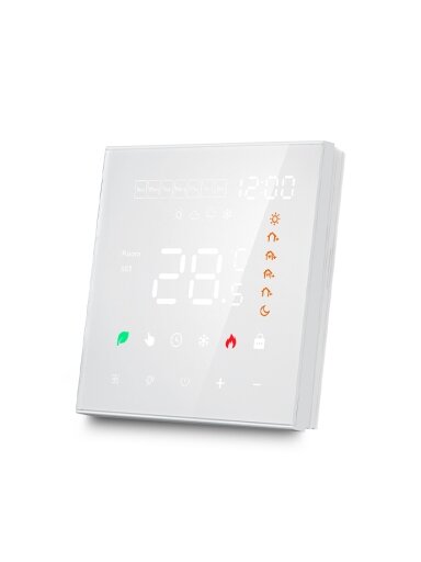 Programuojamas termostatas(Termoreguliatorius) Baltas ME82H(LED)