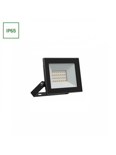 PROŽEKTORIUS LAUKO LED 20W 230V NW IP65 JUODAS