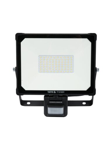 Prožektorius SMD LED 50 W, 4750 lm su judesio jutikliu YATO (YT-818291)