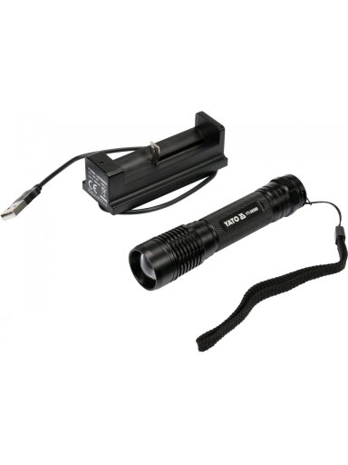Prožektorius XP-G3 CREE 6W Li-Ion 3.7V 2200 mAh akumuliatorinis Yato