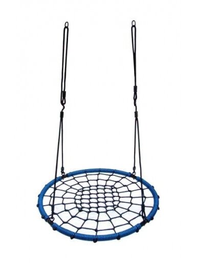 Vaikiškas sūpynių Gandralizdis NEST-6, Ø 120 cm, juoda-mėlyna