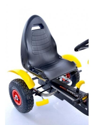 Vaikiškas sportinis kartingas Go-Kart F618 Yellow (4-10 metų) 2