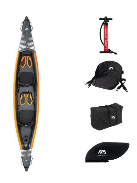 Žvejybinis kajakas Aqua Marina Tomahawk AIR-K 440, 440 cm x 78 cm