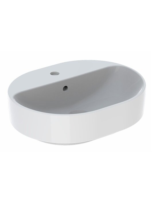 Praustuvas pastatomas VariForm 50 cm, elipsės formos, baltas