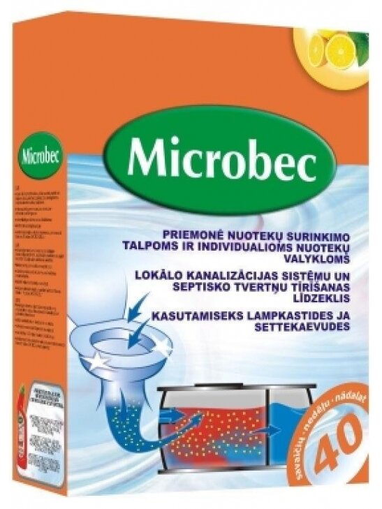 Priemonė nuotekų duobėms Bros Microbec, 1 kg Priemonė nuotekų duobėms Bros Microbec, 1 kg