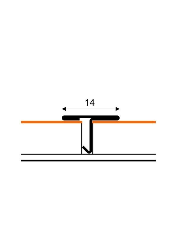 Profilis T tipo, nerūdyjančio plieno Stainless Steel Profiles | 14 mm L-250cm 2 Profilis T tipo, nerūdyjančio plieno Stainless Steel Profiles | 14 mm L-250cm 2