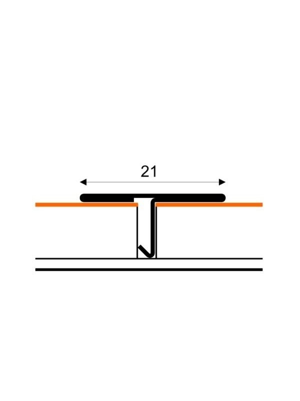 Profilis T tipo, nerūdyjančio plieno Stainless Steel Profiles | 14 mm L-250cm 3 Profilis T tipo, nerūdyjančio plieno Stainless Steel Profiles | 14 mm L-250cm 3