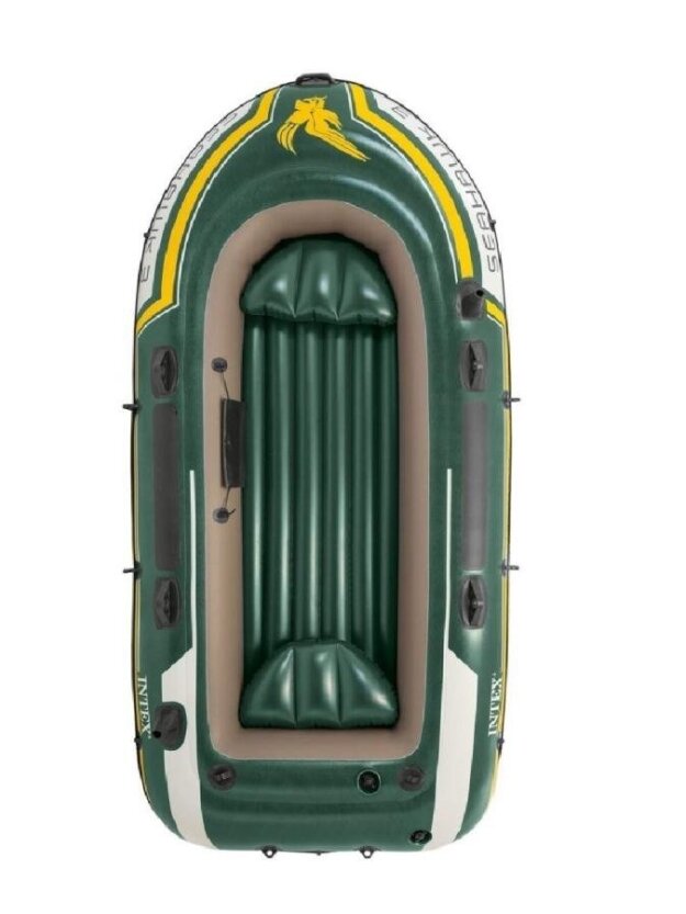Pripučiama guminė valtis Intex SEAHAWK 3 BOAT SET (295x137x43) 1