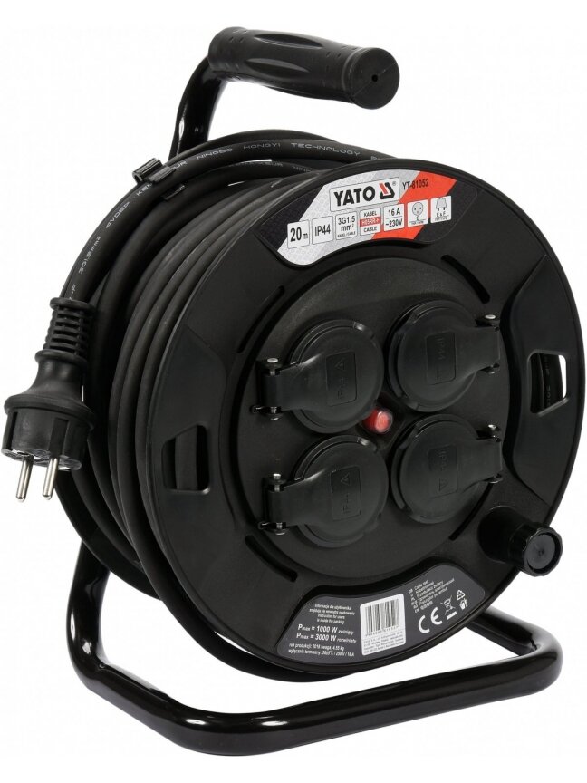 Prailgintojas elektros 3x1,5mm² Yato | 20m, 16A Prailgintojas elektros 3x1,5mm² Yato | 20m, 16A