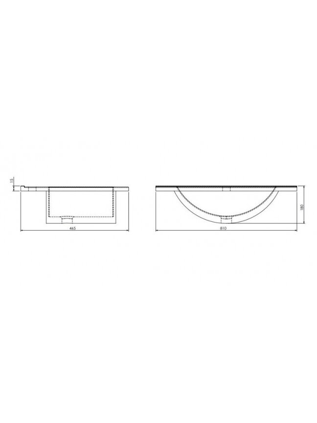 Praustuvė DEFTRANS PLAN 1724, 800×440 mm 1 Praustuvė DEFTRANS PLAN 1724, 800×440 mm 1