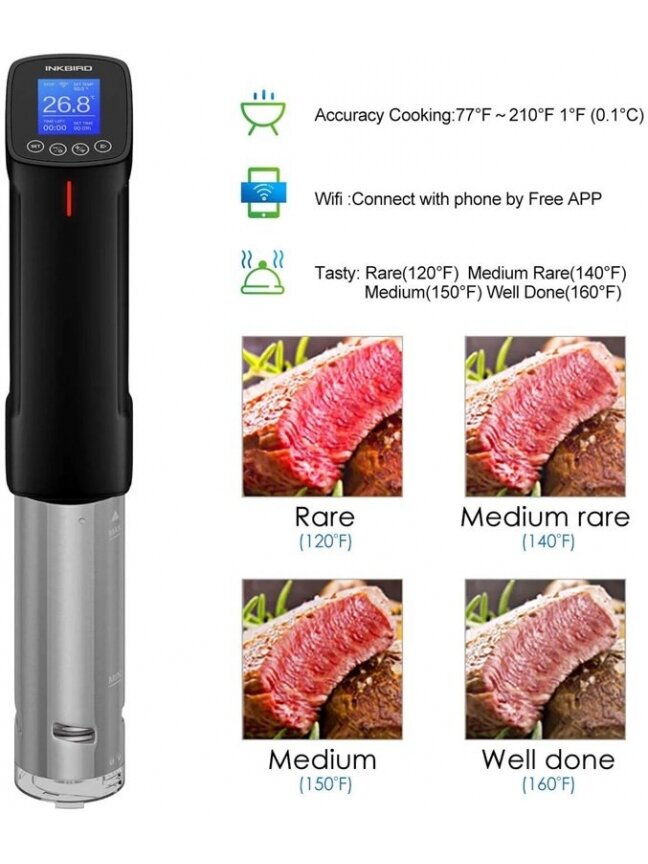 Priedas Inkbird Sous Vide ISV-100W, 41.91 cm 2 Priedas Inkbird Sous Vide ISV-100W, 41.91 cm 2