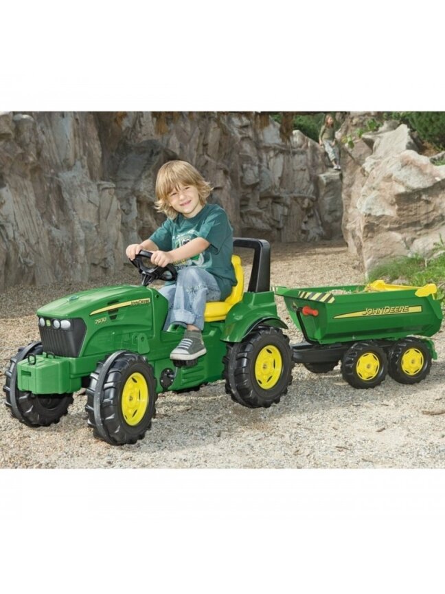 Priekaba Rolly Toys Trailer John Deere Halfpipe 4