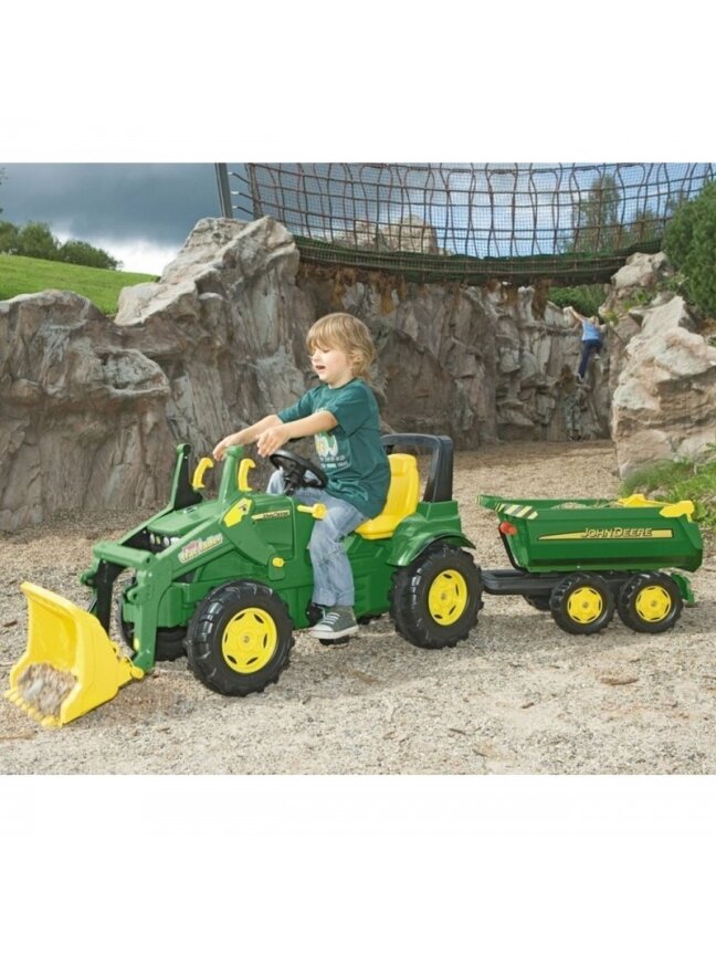 Priekaba Rolly Toys Trailer John Deere Halfpipe 6