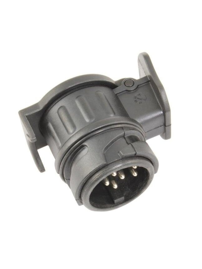 Priekabos kontaktų adapteris Tema 13-7, 16 cm, juoda Priekabos kontaktų adapteris Tema 13-7, 16 cm, juoda