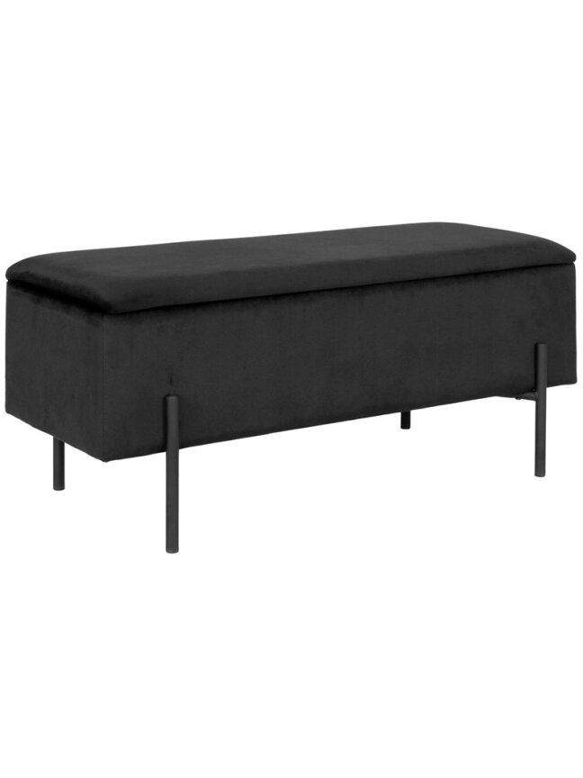 Prieškambario suoliukas Watford, juoda sp.,36.5x95x46cm 1