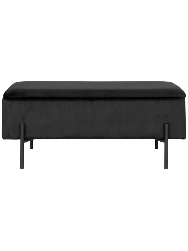 Prieškambario suoliukas Watford, juoda sp.,36.5x95x46cm