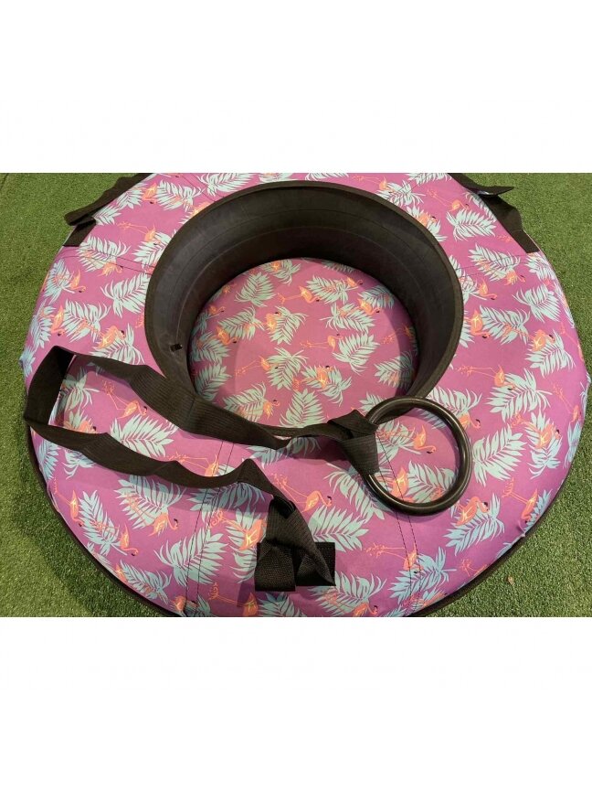 Pripučiama sniego čiuožynė su plastikiniu dugnu 100 cm «Flamingo» 1