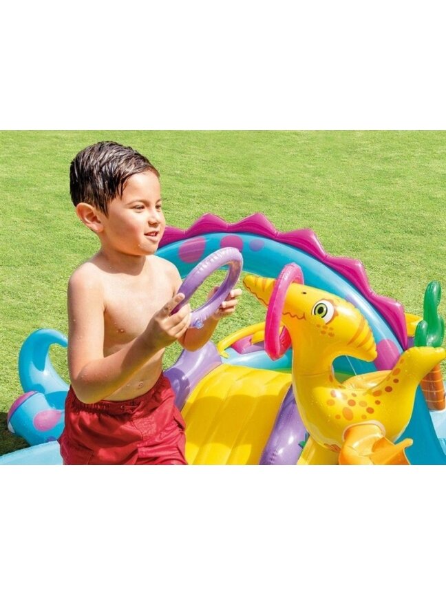 Pripučiamoji žaidimų aikštelė INTEX 57135NP, 333×229×112 cm 2 Pripučiamoji žaidimų aikštelė INTEX 57135NP, 333×229×112 cm 2
