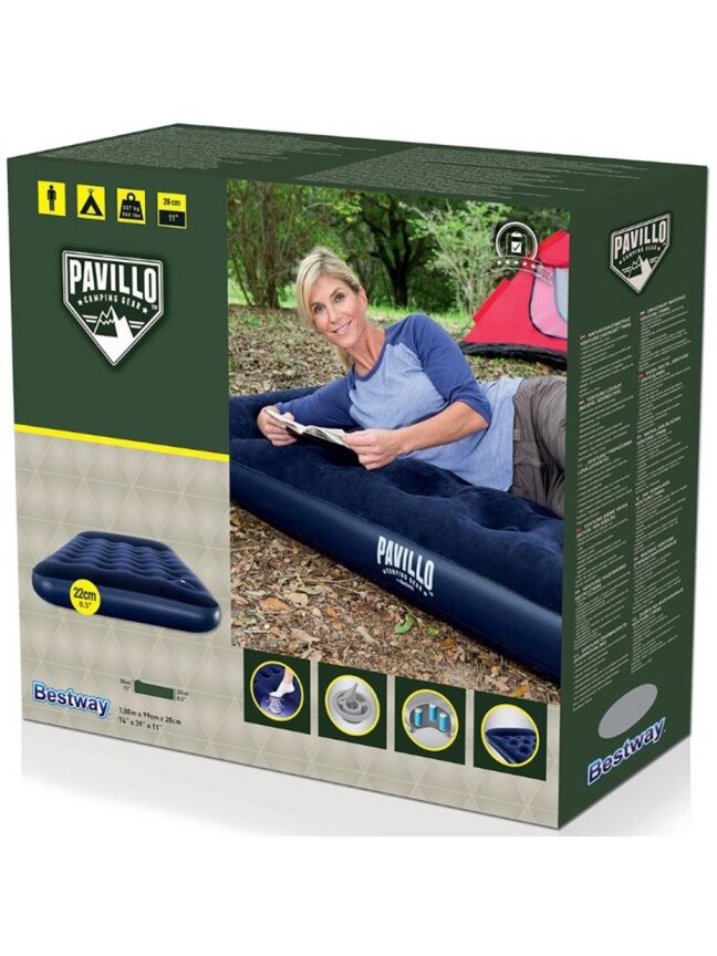 Pripučimas čiužinys Bestway Pavillo 1,88 m x 99 cm x 28 cm 67224 2 Pripučimas čiužinys Bestway Pavillo 1,88 m x 99 cm x 28 cm 67224 2