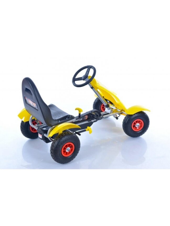 Vaikiškas sportinis kartingas Go-Kart F618 Yellow (4-10 metų) 1 Vaikiškas sportinis kartingas Go-Kart F618 Yellow (4-10 metų) 1