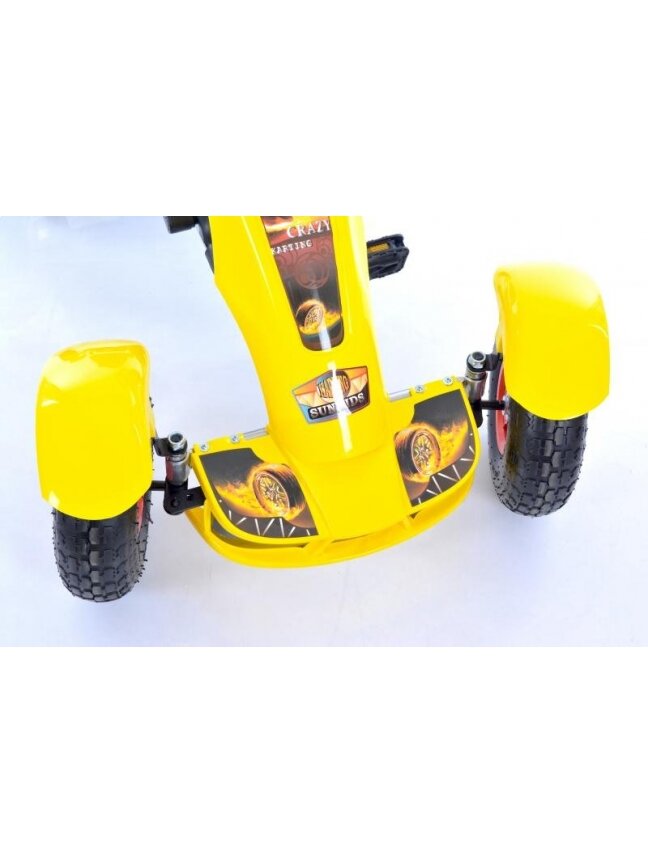 Vaikiškas sportinis kartingas Go-Kart F618 Yellow (4-10 metų) 3