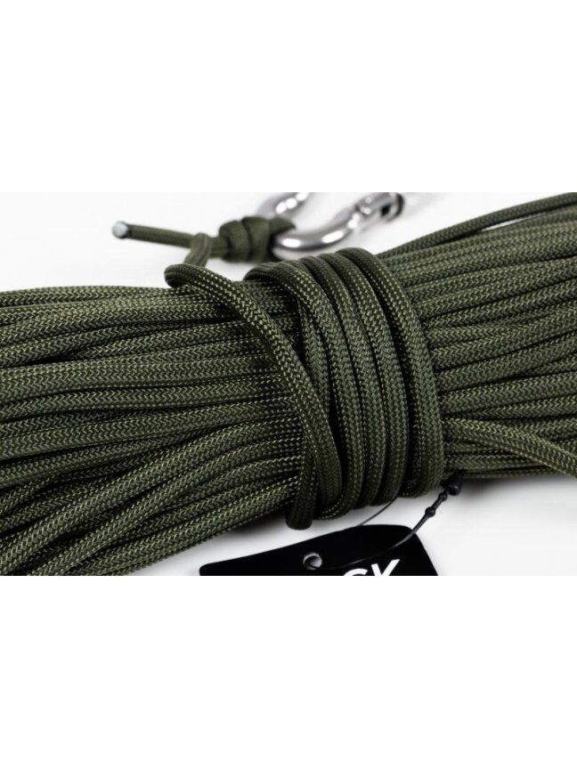 4 mm x 30 m virvė paracord paieškos magnetui Black Magnet 1