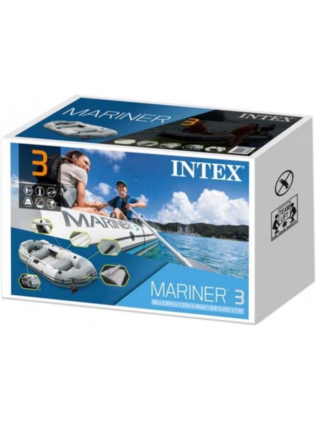 Pripučiami 3-vietė Intex Mariner 3 valtis rinkinys (297x127x46 cm) 5 Pripučiami 3-vietė Intex Mariner 3 valtis rinkinys (297x127x46 cm) 5