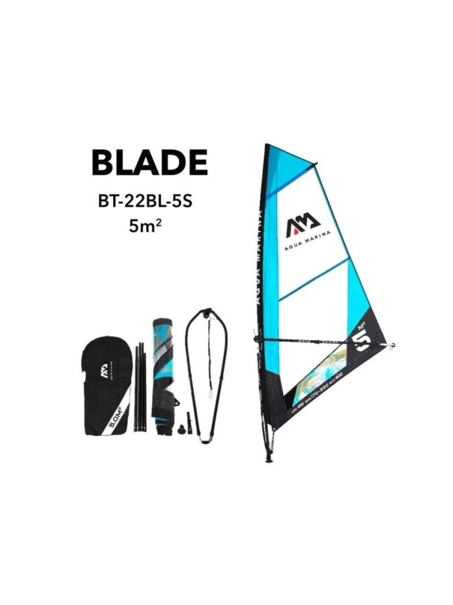 Burės Aqua Marina BLADE 5.0 m² irklentei BT-22BL-5S Burės Aqua Marina BLADE 5.0 m² irklentei BT-22BL-5S