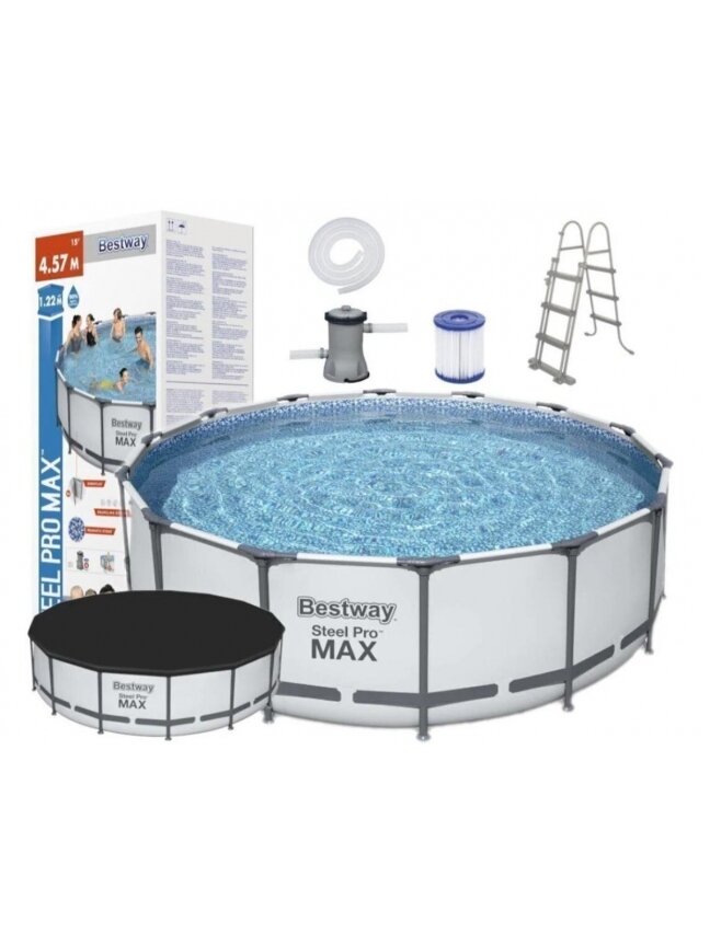 Karkasinis baseinas Bestway 56438 Steel Pro Max Set 457x122 cm 2 Karkasinis baseinas Bestway 56438 Steel Pro Max Set 457x122 cm 2