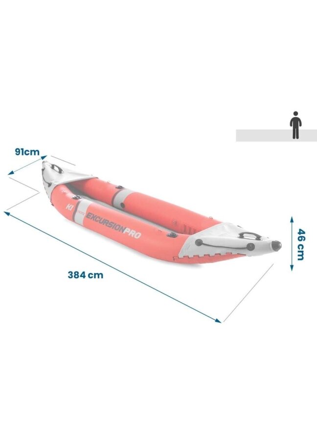 Pripučiama baidarė Intex EXCURSION PRO K1 305x91x46 cm (68605) 3 Pripučiama baidarė Intex EXCURSION PRO K1 305x91x46 cm (68605) 3