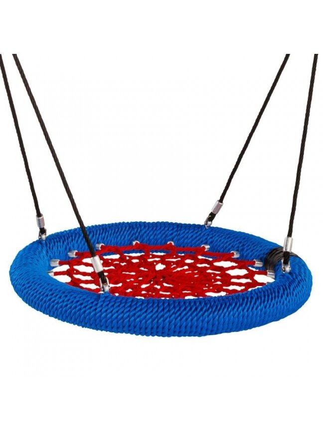Sūpynės Gandro lizdas NEST-PRO, Ø 120 cm, mėlyna-raudona