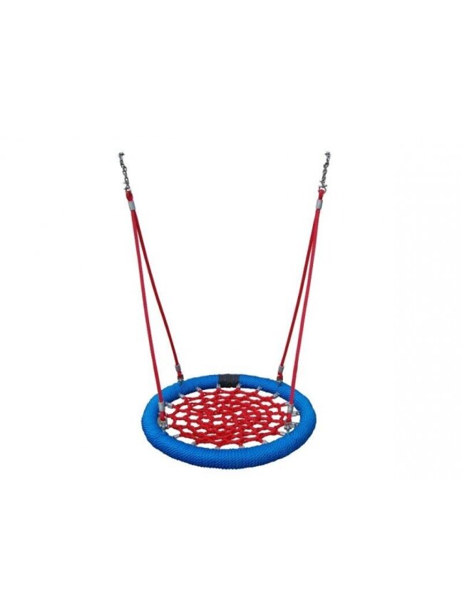 Sūpynės Gandro lizdas NEST-PRO, Ø 120 cm, mėlyna-raudona 1