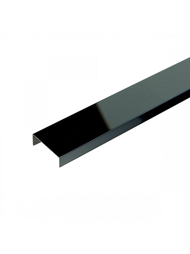 Profilis C tipo, nerūdyjančio plieno, dekoratyvinis (juodas) Stainless Steel Profiles | 8x20mm L-250cm Profilis C tipo, nerūdyjančio plieno, dekoratyvinis (juodas) Stainless Steel Profiles | 8x20mm L-250cm